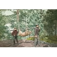 thumbnail image 2 of Detroit Publishing Co. 24x17 Black Ornate Wood Framed with Double Matting Museum Art Print Titled - Hunting, Adirondacks, N.Y., 1898, 2 of 4