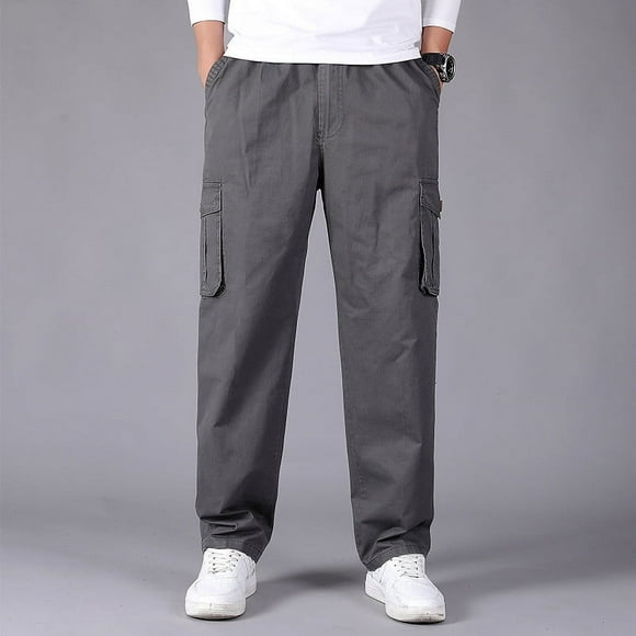 cllios Pantalon Cargo pour Hommes Grande Taille Pantalon à Multiples Poches Pantalon de Travail Extérieur Pantalon de Gym Randonnée Pantalon Cargo