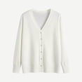 thumbnail image 5 of Kids Cardigan Jacket Boy Girl Buttons Soft Knitted Sweaters Button Down Knit Jackets White 5-6 Years, 5 of 6