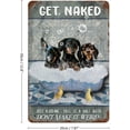 thumbnail image 2 of Get Naked Just Kidding This is A Half Bath Dachshund Dog Metal Tin Sign Dog Lover Gift Bathroom Decor Plate Plaque Metal Tin Sign Birthday Anniversary Housewarming Gift 12"x8", 2 of 8