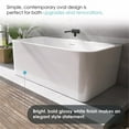 thumbnail image 5 of Lilac 67" x 32" Flatbottom Freestanding Acrylic Soaking Bathtub in Glossy White, 5 of 20
