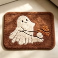 thumbnail image 6 of Halloween Ghost Walking Puppies Shaggy Doormat, Cute Ghost Dog Decorative Floor Rug, Non Slip Fluffy Bath Mat, for Entryway, Bathroom, Fall Farmhouse Home Decor, 6 of 7