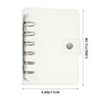 thumbnail image 2 of Yongwei 2pcs A7 6-Rings Binder Rings Clear Cover for Loose Leaf Spiral Planner, 2 of 10