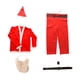 thumbnail image 2 of Wosthever Ropa navideña Trajes Piel Amigable Cosplay Traje de manga larga Tela no tejida Elástico Traje de Papá Noel Pantalones Guantes Kits de decoración para fiestas Wosthever HA068334-00, 2 of 6