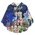 thumbnail image 2 of My Lit-tle Pony Flannel Wearable Blanket, Warm Shawl Blanket Comfy Poncho Throw with Buttons for Women And Men, 2 of 7