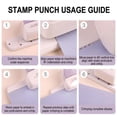 thumbnail image 5 of Postage Stamp Punch with Adjustable Perforated Edge, Stamp Puncher Stamp Cutter Hole Punch for Scrapbooking, Stamp Shaped Paper Punch for Card Making, DIY Journaling Supplies, 5 of 7