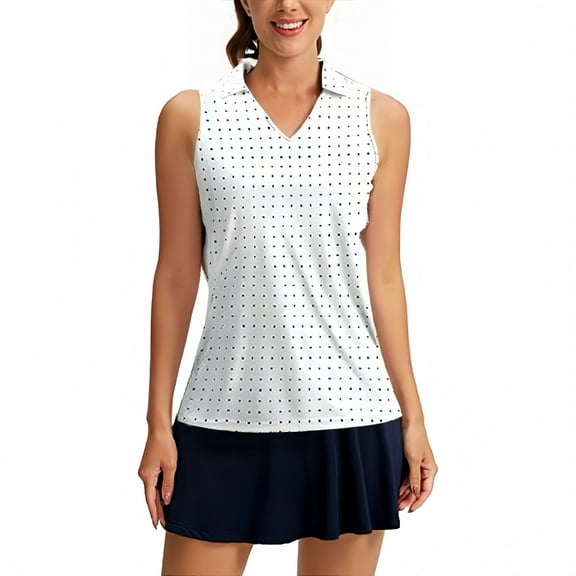 Holzkary Tank Top for Women Women's Sleeveless Shirts Collared V Neck Tennis Tank Tops Lightweight Basic Sleeveless Shirts Summer Tops Clothes Outfits Light Ashy S
