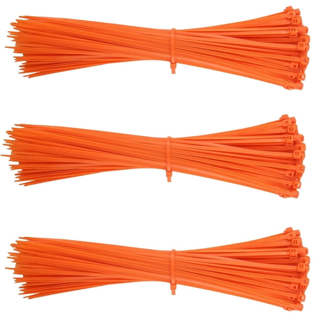 Fijadores para Cables VentDepot ZinchoColorsOrange 300Pzas 20cm 2.5mm Naranja