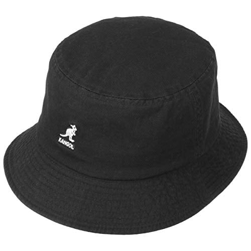 K4224HT KANGOL WASHED BUCKET HAT MARINE TEAL/BLACK M/L