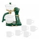 thumbnail image 2 of Tetera,Juego de té KungFu Tetera creativa Taza de té de agua,Tazón de cubierta giratoria de desviación de agua magnética,Cuenco giratorio semiautomático con desvío de goteo de verde, 2 of 9