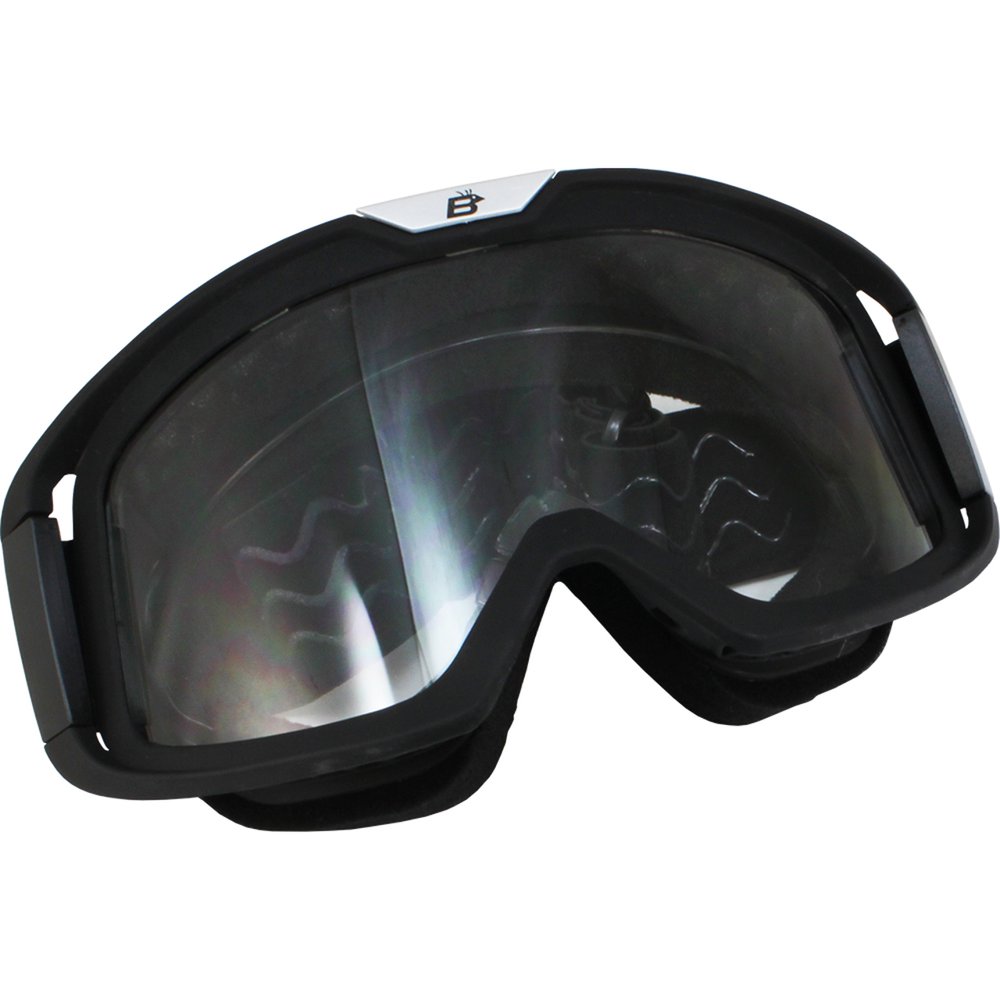 Birdz Pelican Black Padded ATV Motorcycle Riding Over The Glasses (OTG