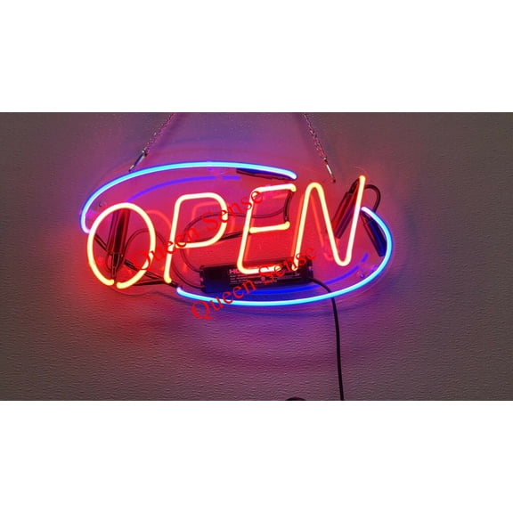 Queen Sense 14" Business Open Neon Sign Acrylic Man Cave Handmade Neon Light 114Corona Extra BottleSAV2