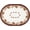 Oval Leaves-1, variant on Oval Fall Tablecloth, Fall Pumpkins Table Cloth and Maple Leaves Table Cover for Fall Picnic, Family Gatherings and Thanksgiving Party, Thanksgiving Decorations Pumpkin and Turkey, 54" x 72"