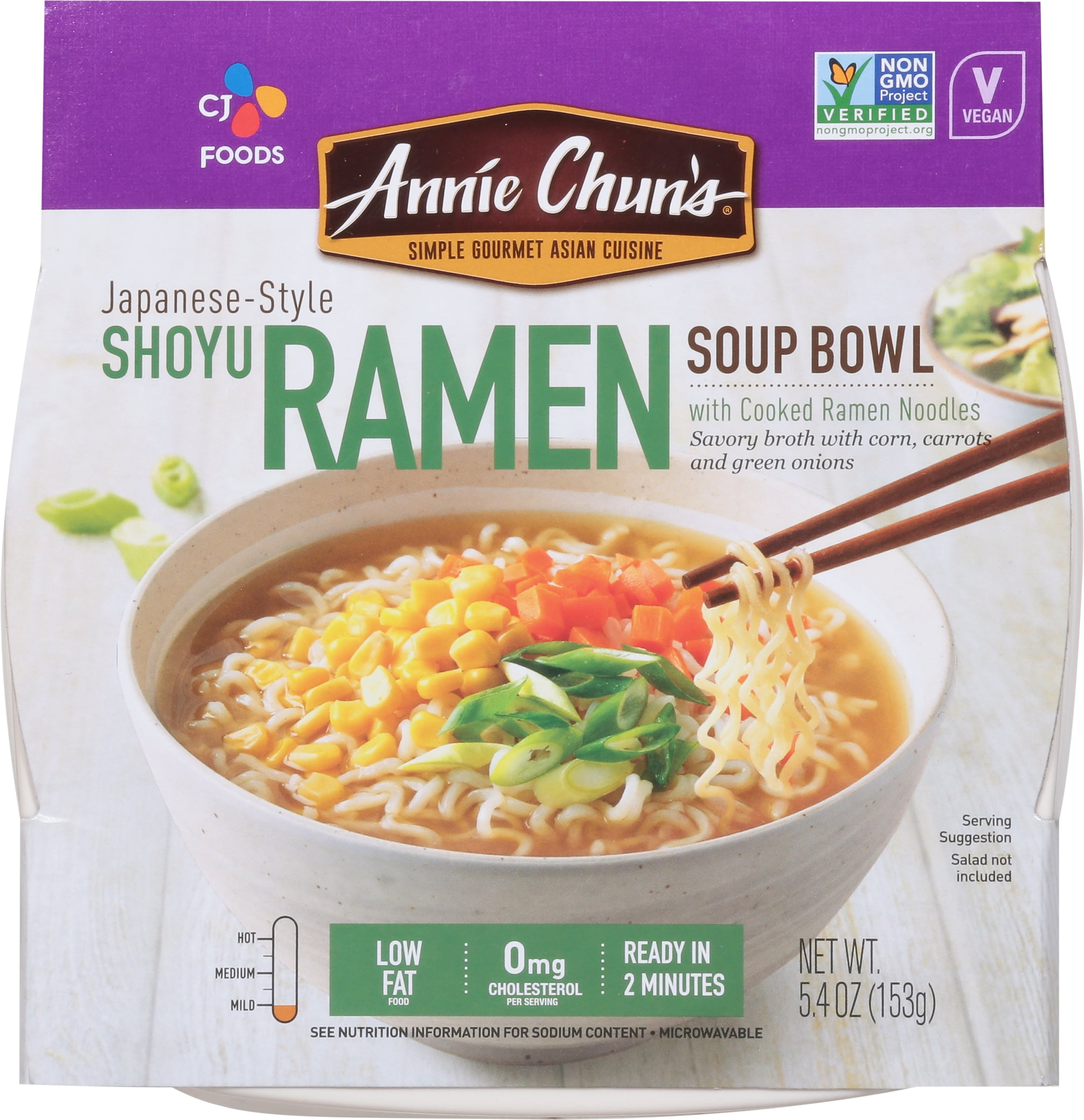 (4 pack) Annie Chun's Japanese Style Shoyu Ramen Soup Bowl, 5.41 oz