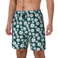 thumbnail image 2 of Haiem Daisies Flowers Mens Swim Trunks with Compression Liner 2 in 1 Swimming Shorts Stretch Swimwear Quick Dry,Board Shorts-Small, 2 of 9
