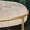 Beige, variant on Weston Home Oddie Gold Finish Velvet Button Tufted Round Ottoman, Dark Green