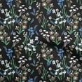 thumbnail image 1 of oneOone Rayon Lapis Blue Fabric Floral Sewing Craft Projects Fabric Prints By Yard 56 Inch Wide, 1 of 4
