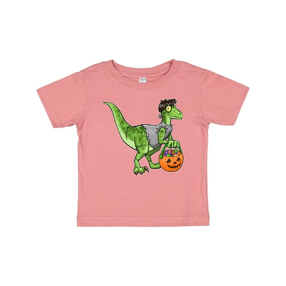 Inktastic Trick or Treat Franken-Raptor Boys or Girls Baby T-Shirt