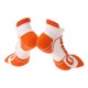 thumbnail image 1 of Calcetines de ciclismo Unique Bargains que absorben el sudor, color blanco y naranja, tamaño M, neutros y universales, 1 par, patrón irregular., 1 of 7