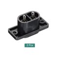 thumbnail image 3 of Unique Bargains C8 Panel Mount Plug Adapter 250V AC 2.5A 2 Pins IEC Inlet Module Straight 2 pcs, 3 of 3