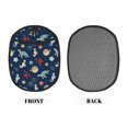 thumbnail image 2 of Pofeuu Sea Creatures Print Silicone Pot Mat Mitten With Hanging Loop Heat Resistant Oven Mitts Non-Slip Bbq Baking Smoking Potholders, 2 of 7