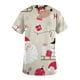 thumbnail image 4 of Camisas de Mujer Fiudx Tops de Manga Corta con Cuello En V Estampado Navideño con Blusa de Bolsillo, 4 of 5