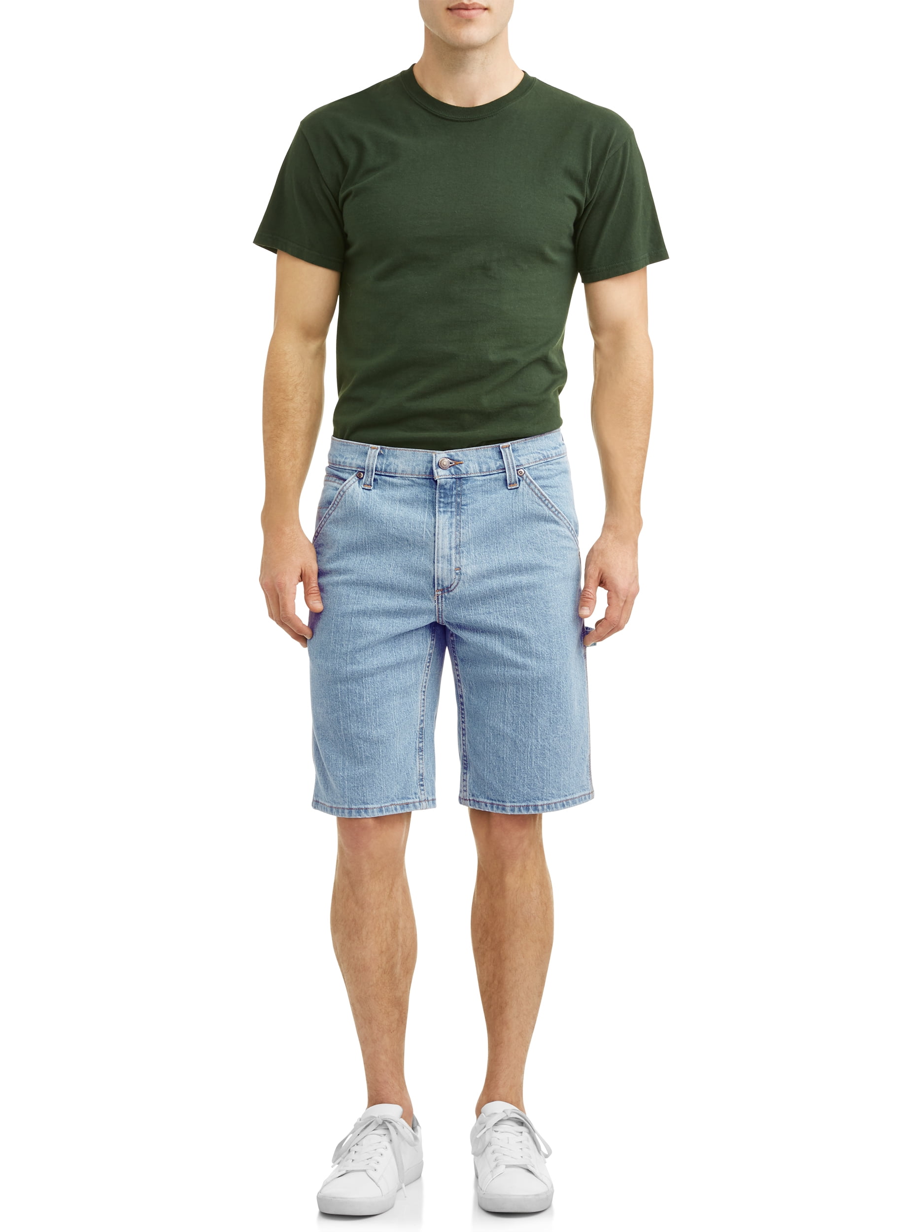 George Men's & Big Men's Relaxed Fit 100% Cotton 10.5" Carpenter Shorts, Size 30-46