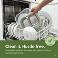 thumbnail image 6 of Just Cook 2 Section Locktop Microwave Safe Stainless Steel Bento Box with Fork & Spoon, 1350 ml, 6 of 8