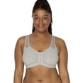 thumbnail image 1 of Sujetador deportivo Fruit of the Loom, cómodo, cierre frontal, para mujer, gris, 1 of 4