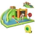 thumbnail image 1 of Outsunny 8-in-1 Inflatable Water Slide, Kids Castle Bounce House, 1 of 9
