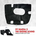thumbnail image 2 of Front Engine Car Insulation Noise Automotive Heat Shield Black Decorative Cover Engine Bonnets for Mazda 3 2014-2022, 2 of 4