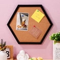 thumbnail image 3 of 1 juego de tablero de anuncios de corcho hexagonal, tablero de exhibición de imágenes, tablero de corcho decorativo, tablero de corcho, tablero de corcho, decoración de pared con soporte, 3 of 7