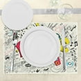 thumbnail image 3 of Ambesonne Music Place Mats Set of 4, Pop Art Doodle Style Art, Standard Size, Multicolor, 3 of 6