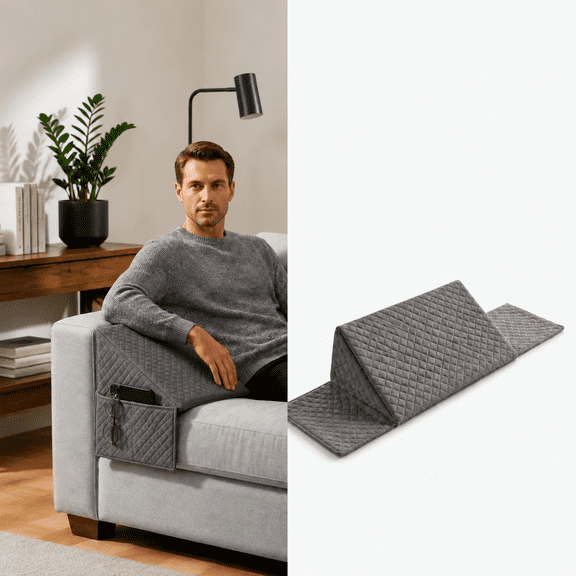HomePamper 1PC Wedge Pillow with Side Pocket