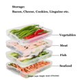thumbnail image 4 of TIAN CHEN Refrigerator Organizer Bin, Plastic Food Storage Containers with Lid, 3-Layer, BPA free, Stackable Food Organizer Keeper for Snack, Vegetables, Meat, Fish, Bacon(red), 4 of 4