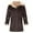G Coffee, variant on Men's Sherpa Lined Coat Casual Comfy Long Overcoat Faux Leather Coat Solid Zip Up Outerwear Warm Thickened Winter Fleece Coats Coffee L