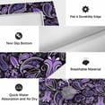 thumbnail image 5 of Boho Purple Floral Outdoor Rug 4x6 Ft, Non Slip Washable Area Rug, Farmhouse Botanical Vintage Paisley Flower Patio Rugs Carpet Runner, Large Floor Mat for Indoor/Outdoor Deck Porch Camping, 5 of 8