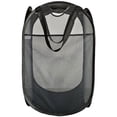 thumbnail image 3 of 2 pack laundry Hamper Mesh Pop Up basket include side pocket for extra storage (Black or Blue color.), 3 of 6