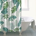 thumbnail image 4 of Waterproof Beautiful Colorful Floral Shower Curtain 72x72 Inch Boho Style Polyester Unique Shower Curtain for Bathroom Hotel Home Decor with 12 Plastic Hooks, 4 of 5