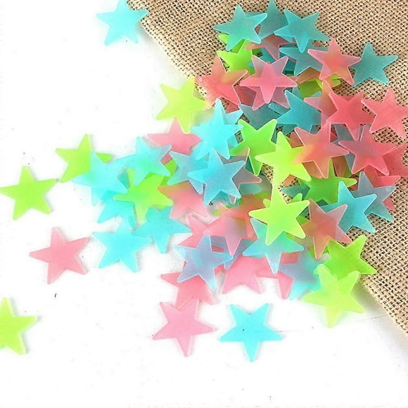 Glow in The Dark Stars Stickers for Ceiling, Adhesive 200pcs, kids room decor,Room Decor,Wall Stickers