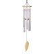 thumbnail image 1 of Campana de viento, campana de viento interior al aire libre con 6 tubos de aluminio, campana de viento metálica decorativa en el balcón del patio del jardín (plata) Shuxiu Wang 9024719153926, 1 of 5