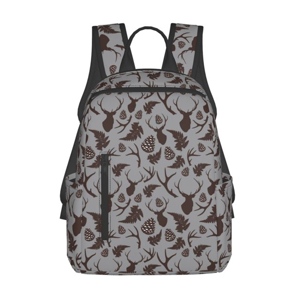 Easygdp Brown Moose with Pinecones para Easygdp Yak - Mochila Casual Ligera y Resistente para Viaje y Senderismo para Hombres y Mujeres