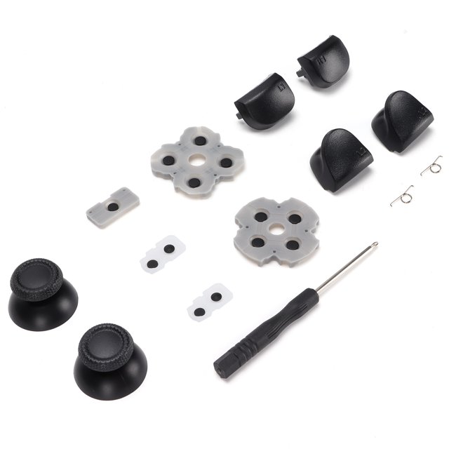Cergrey Controller Replacement Kit For PS5 Handle Conductive Rubber Pad Rocker 3D Plastic L12 Replacement Buttons Set,Console Game Accessories For PS5,Accessories Kit Bundle For PS5