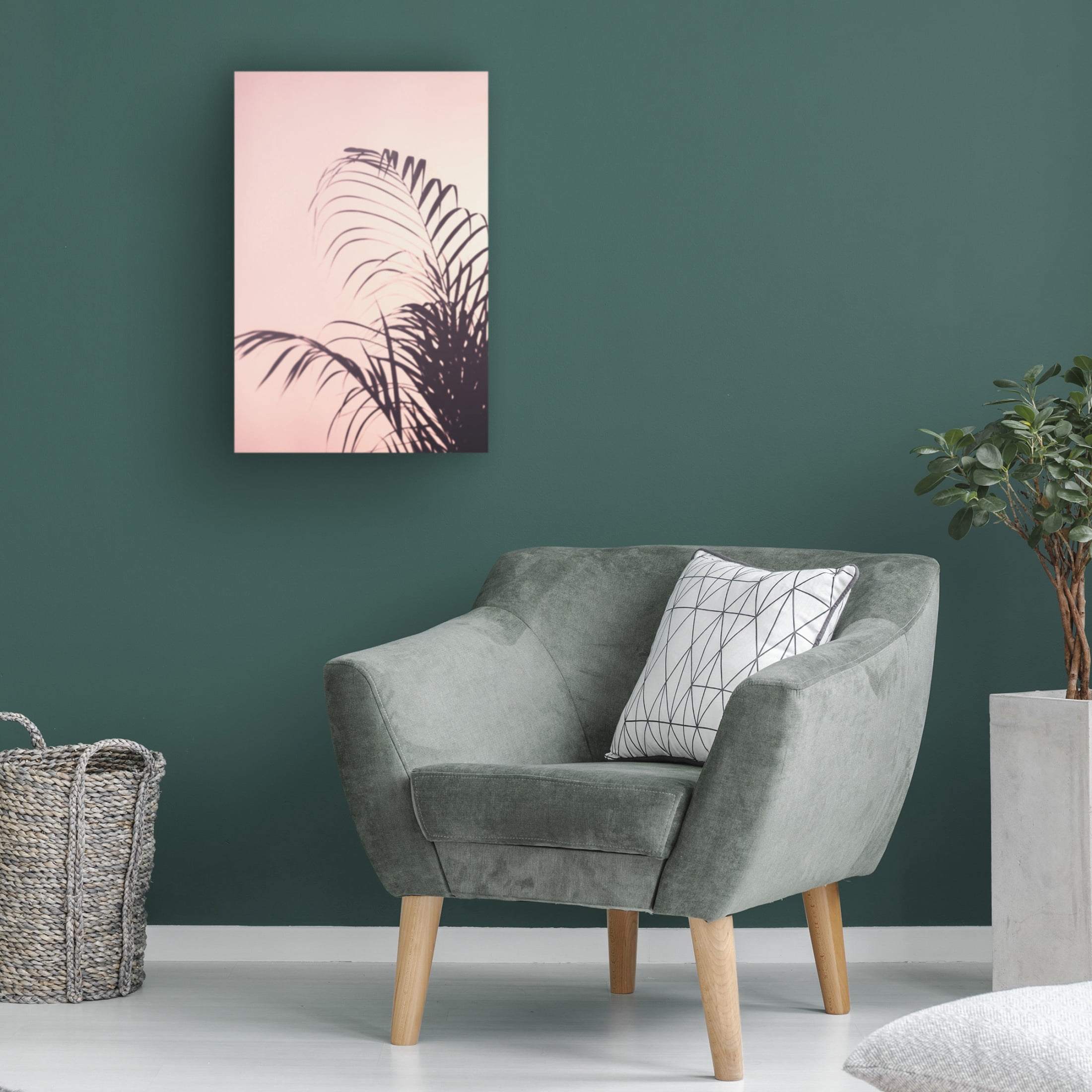 Trademark Fine Art Pictufy Studio Palm Leaves 1 Canvas Wall Art