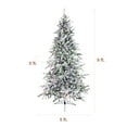 thumbnail image 3 of Fraser Hill Farm 9 ft Flocked Mountain Pine Artificial Christmas Tree with Dual Multicolor & Warm White LED Lights, FFMP090-6SN, 3 of 19
