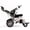 Black, variant on Fold And Travel Manual Recline Light weight Fold able Electric Power Portable Wheel chair - Silver Frame, Red Seat