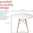 thumbnail image 2 of Luke Dining Table Set for 2 Featuring White Top Kitchen Table with 2 Dining Chairs , 2 of 5