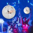 thumbnail image 3 of 30cm Disco Light Mirror Ball, Stage Reflective Mirror Balls Silver, 3 of 5