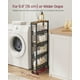 thumbnail image 3 of Slim Rolling Cart VASAGLE, almacenamiento de 5 niveles para cocina, marrón, 3 of 7