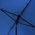 thumbnail image 5 of Safavieh Outdoor Valance 7.5ft Crank Patio Umbrella, Pacific Blue/White, 5 of 7